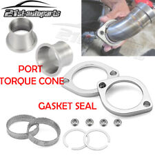 Exhaust Flange Gasket Seal Drag Pipes Adapters Port Torque Cone For 86-up Harley