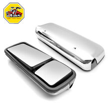 2pcs Chrome Door Mirror Power Heated Pair For Freightliner Columbia Lhrh Side