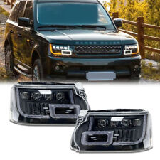 Pair Headlight Assembly For Land Rover Range Rover Sport 2010-2013 Plug And Play