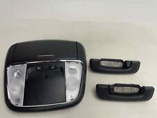 Fits 15 - 23 Dodge Charger Front Roof Overhead Console W Grab Handles Set Of 3