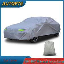 170-180 Universal For Full Car Cover Waterproof All Weather Fit Sedan