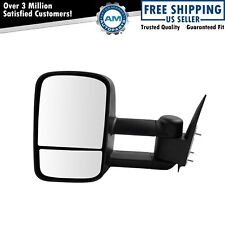 Mirror Side View Towing Manual Driver Left Lh For Chevy Gmc Pickup Truck