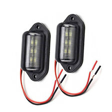 2x Led License Plate Lights Lamp 6500k Waterproof Accessories For Car Truck Suv