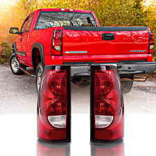 Red Tail Lights Brake Lamps For 2003-2006 Chevy Silverado 1500 2500 3500 Hd