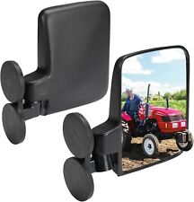 2pc Tractor Rear Side Mirrors Rated Magnetic Mirror 114lb For Kubota John Deere