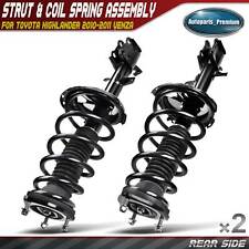 2pcs Rear Complete Strut Coil Spring Assembly For Toyota Highlander Venza Awd