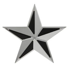 Nautical Star Abs Plastic Chrome Finish Decal Emblem Badge Sticker 4 Inch