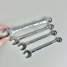 Set 4 Vintage Benchtop Alloy Steel Combination Wrenches Sae 12 13 14 And 15