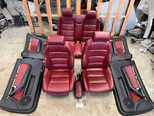 02-09 Audi B6 A4 S4 Cabriolet Oem Red Leather Interior Seat And Door Panels