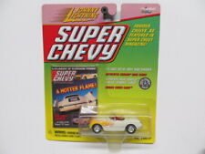 Johnny Lightning Super Chevy - White W Flames 54 Corvette