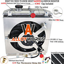 3 Row Radiator Shroud Fan For Honda Civic Cx Dx Ek Eg Ex Ex-r Gx Hx 92-00