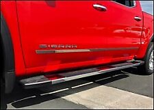 Chrome Body Side Molding For 2019-2024 Silverado Sierra Double Cab 1 14 Set 4