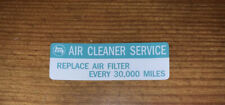 1979-83 Toyota Pickup Truck Hilux Air Filter Cleaner Service Decal L Diesel