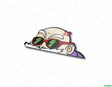 Master Roshi Dragon Ball Peeking Peeker Jdm Vinyl Anime Sticker Waifu Funny Peep
