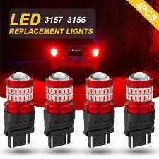4x 3157 3156 Led Brake Stop Tail Light Bulbs Red For Ford F-150 F-250 350