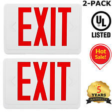 Led Exit Signs With Emergency Lights Adjustable Led Emergency Combo Light 2-4pcs