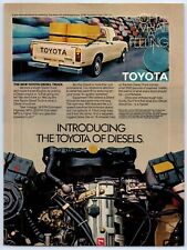 Toyota Diesel Pickup Tan Oh What A Feeling 1981 Print Ad 8w X 10t