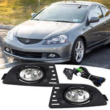 For 2005 2006 2007 Acura Rsx Front Bumper Clear Fog Lights Lamps Pair Wwiring