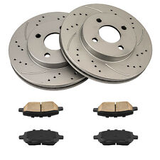 55083 Front Drilled Brake Rotors W Ceramic Pads For Chevy Cobalt Pontiac G5