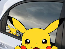 Pikachu 1 Peekaboo Peeker Car Windshield Sticker Anime Vinyl Decal Chibi Laptop