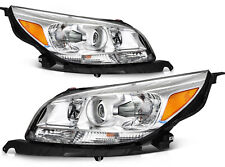 For Chevy Malibu 2013-2015 Chrome Housing Projector Headlights Assembly Pair