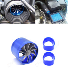Car Supercharger Turbine Turbo Charger Air Filter Intake Fan Fuel Gas Saver Kit
