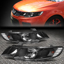 For 10-13 Forte Koup Black Housing Clear Corner Headlight Replacement Head Lamp