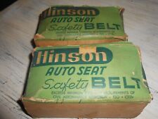 Two Vintage Hinson Automotive Seat Safety Belt Kits In Original Boxes
