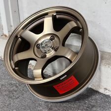 15 Grid Style Wheels Rims Bronze Fits 93-02 Toyota Corolla Mazda Miata
