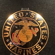 Vintage United States Marines License Plate Topper Rare