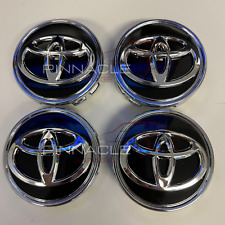 4pcs Toyota 62mm Black Wheel Center Caps Camry Avalon Rav4 C-hr Priusvs Corolla