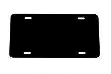 Black Anodized Aluminum License Plate Blank 12x6 .020 0.5mm Laser Cut In Usa