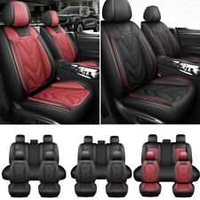 For Ford Car Seat Covers 5-seats Nappa Leather Front Rear Full Set Protectors