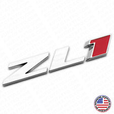 Camaro Hood Or Rear Bumper Zl1 Nameplate Logo Sport Emblem Decorate Chrome Red