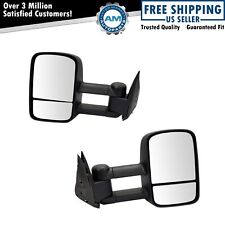 Pair Manual Telescoping Towing Mirrors Fits 99-07 Chevrolet Silverado Gmc Sierra