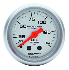 Auto Meter Ultra-lite Mechanical Oil Pressure Gauge 2-116 52mm 0-150 Psi