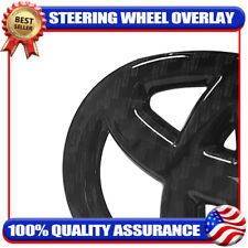 For Tacoma 2010-2023 Carbon Fiber Style Blackout Steering Wheel Emblem Overlay