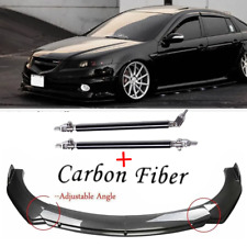 For 2004-2008 Acura Tl Carbon Fiber Style Front Bumper Lip Spoiler Body Kit