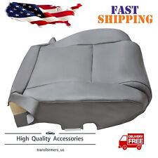 Fits 2007-2013 Toyota Tundra Work Truck Driver Bottom Leather Seat Cover Gray