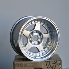 4 Pcs Rota Wheel Kyusha 15x9 4x100 -15 67.1 Frsilver 4 Lip Last Set