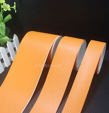 Useful Orange 3d Texture Carbon Fiber Vinyl Tape Wrap Film Strips Sticker - Cf