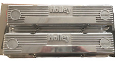 Nos Holley 241-47 Vintage Series Gm Chevrolet Cast Aluminum Valve Covers Tall