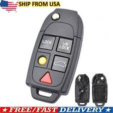 For Volvo Xc70 Xc90 S60 S80 V70 Car Remote Flip Key Fob Shell Case Replacement