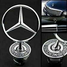 For Mercedes-benz C E S Serie Front Hood Ornament Mounted Star Logo Badge Emblem