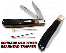 Schrade Old Timer Delrin Bearhead Trapper 3-blade 96ot