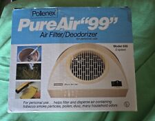 Vintage Pollenex Pure Air 99 Air Cleaner Deodorizer 2 New Extra Filter Smoke 699