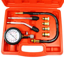 8pcs Petrol Engine Cylinder Compression Tester Kit Gauge Tool Automotive