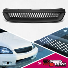 For 96-98 Civic Ejek9 Black Abs Plastic Type-r Style Front Bumper Grill Guard