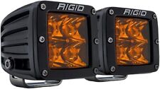 Rigid Industries D-series Dually Spot Amber Pro Lens Led Light Pods Pair Surface
