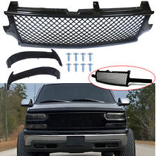 Black Mesh Style Front Grille For 1999-2002 Silverado 2000-2006 Tahoe Suburban
